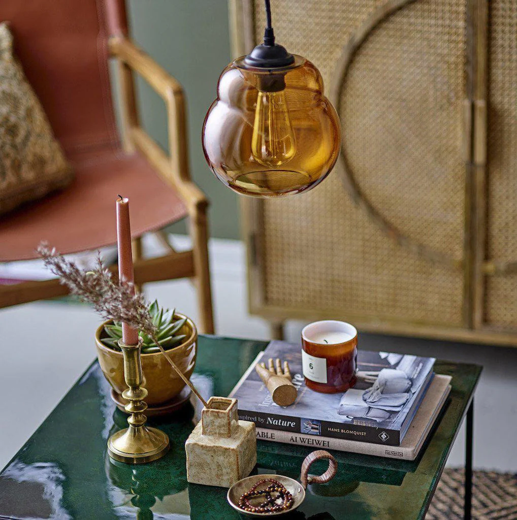 Bloomingville Baha Amber Glass Pendant Lamp - Image 4