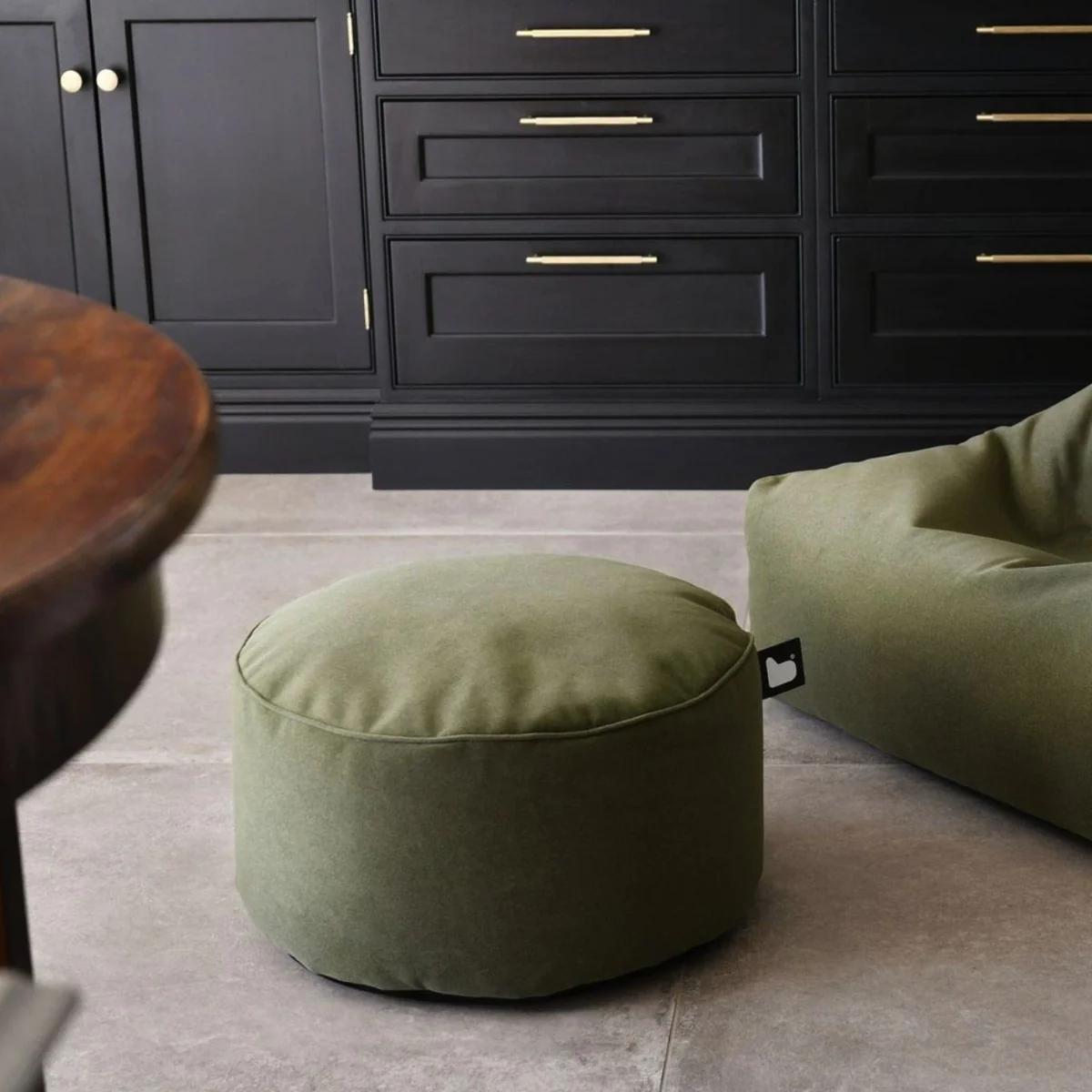 Extreme Lounging Brushed Suede Pouffe - Image 7