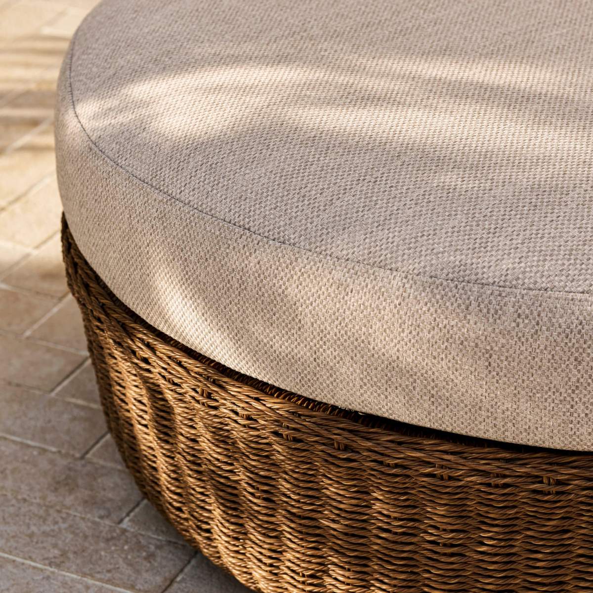Garden Trading Hambridge Curved Corner Sofa Set Dark Natural - Image 7