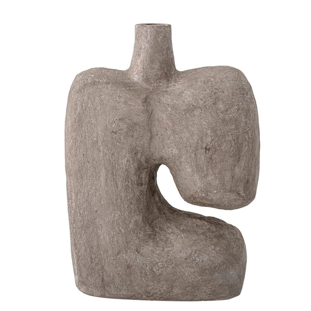 Bloomingville Banael Grey Papermache Vase - Image 5