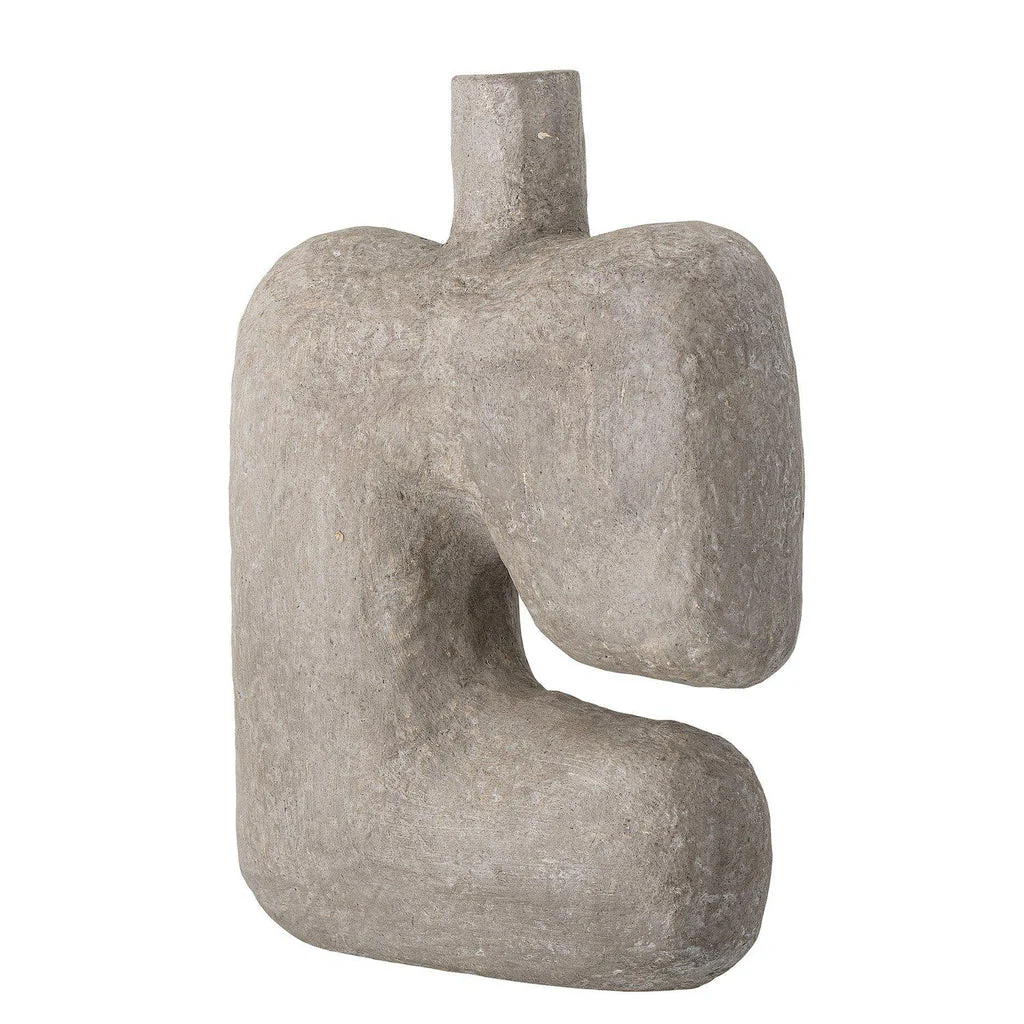 Bloomingville Banael Grey Papermache Vase - Image 6