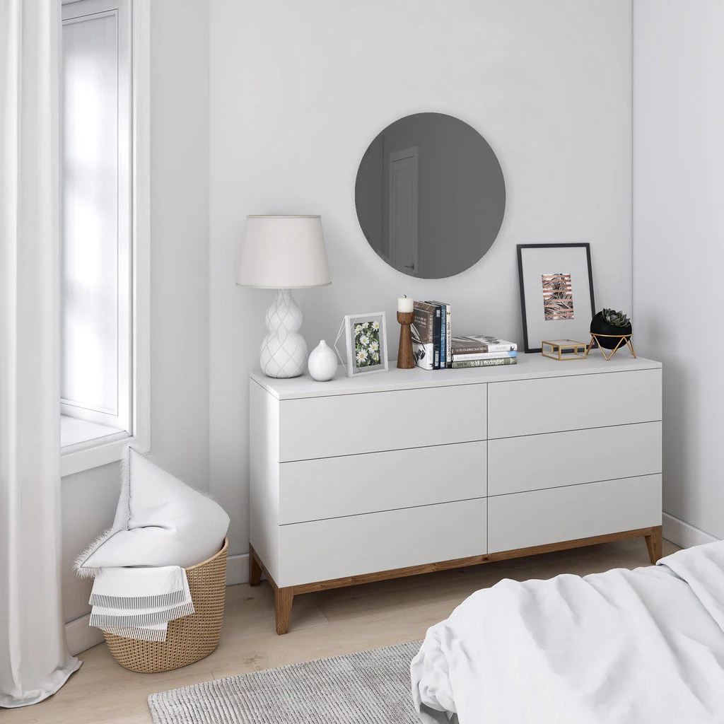 Umbra Hub Bevy Round Mirror Smoked Grey 61cm - Image 3