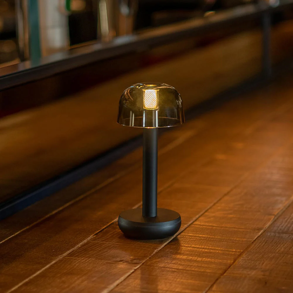 Humble Two Rechargeable Table Lamp - Smoked Black - Image 4