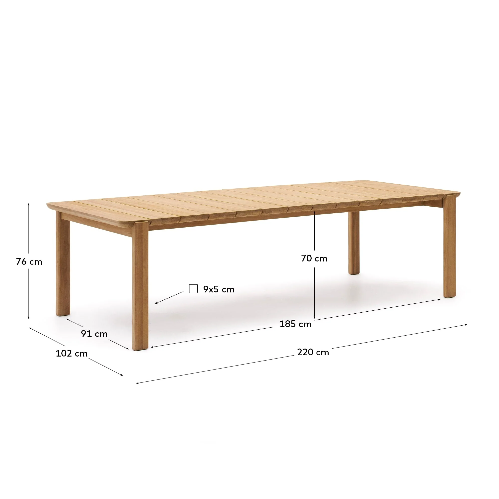 Kave Home Icaro Solid Teak Table - Image 3