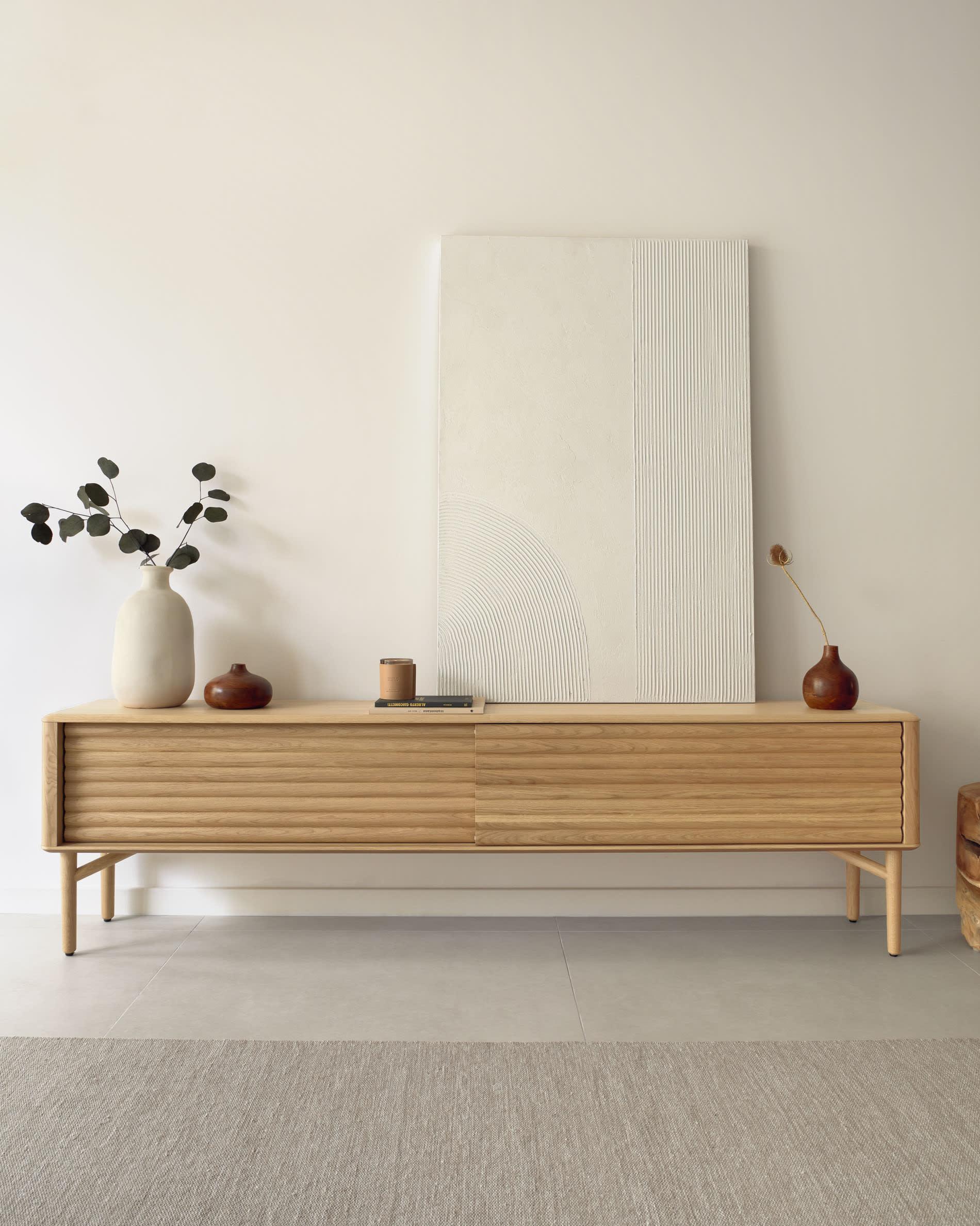 Kave Home Lenon 2-Door Oak TV Stand - Image 6