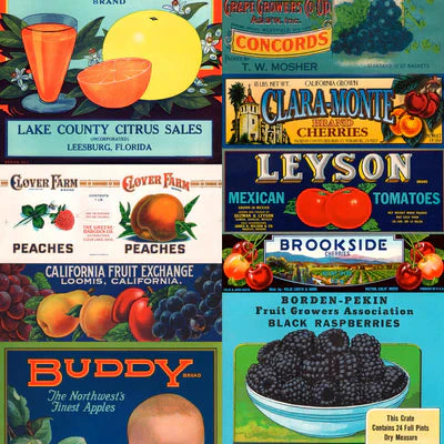 NLXL Crate Labels People and Animals Wallpaper - Image 4
