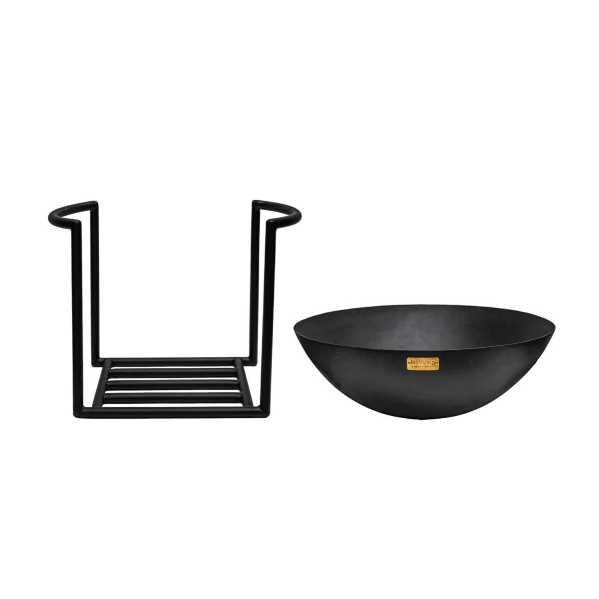 Ivyline Outdoor Cast Iron Fire Pit on Stand - Image 16