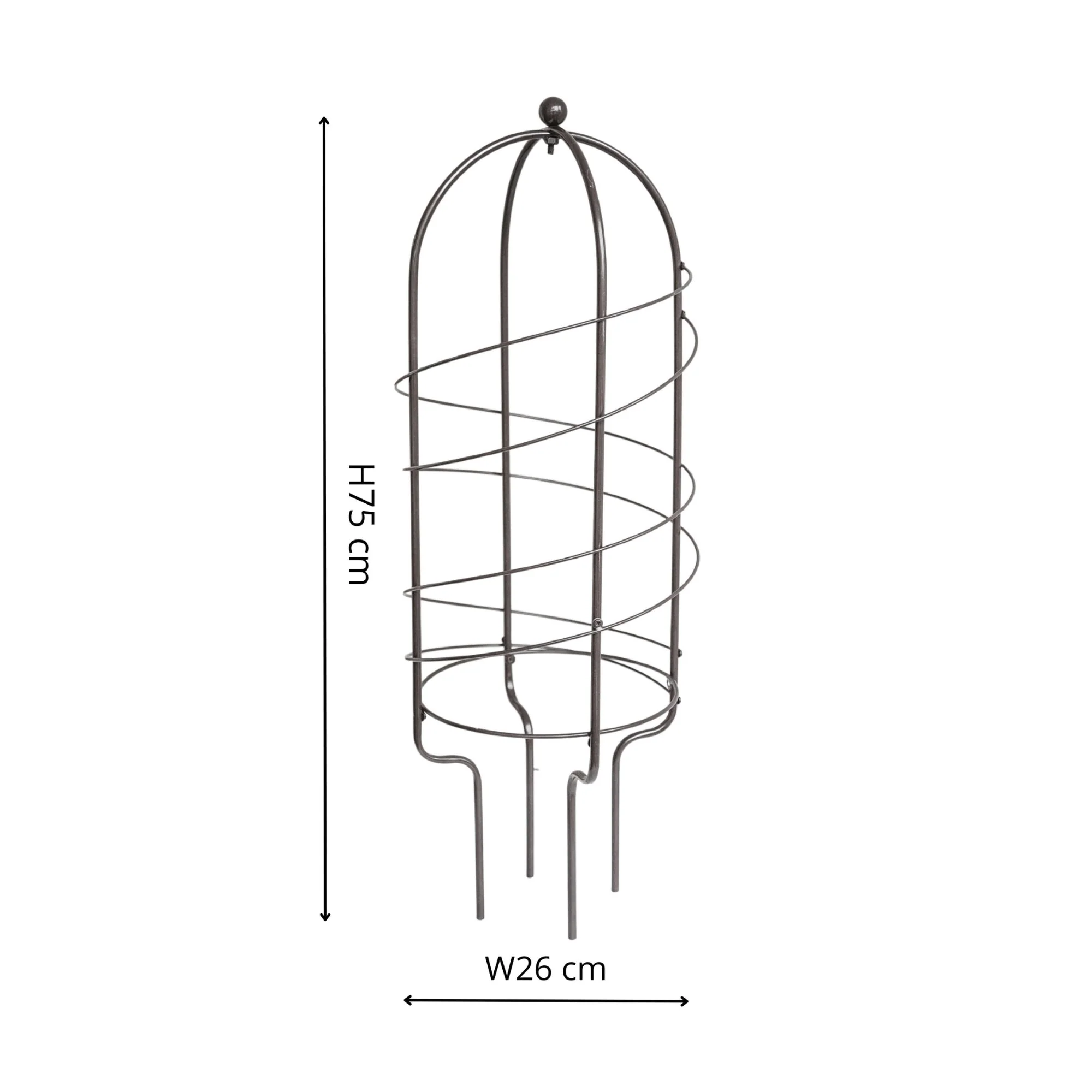 Ivyline Climbing Plant Metal Obelisk Pot Support - Image 4