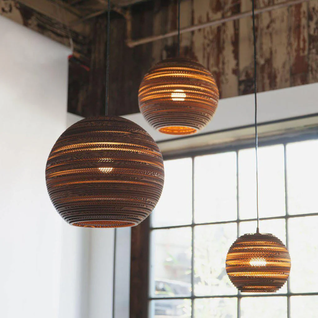 Graypants Scraplights Moon 18 Pendant Lamp - Natural - Image 3
